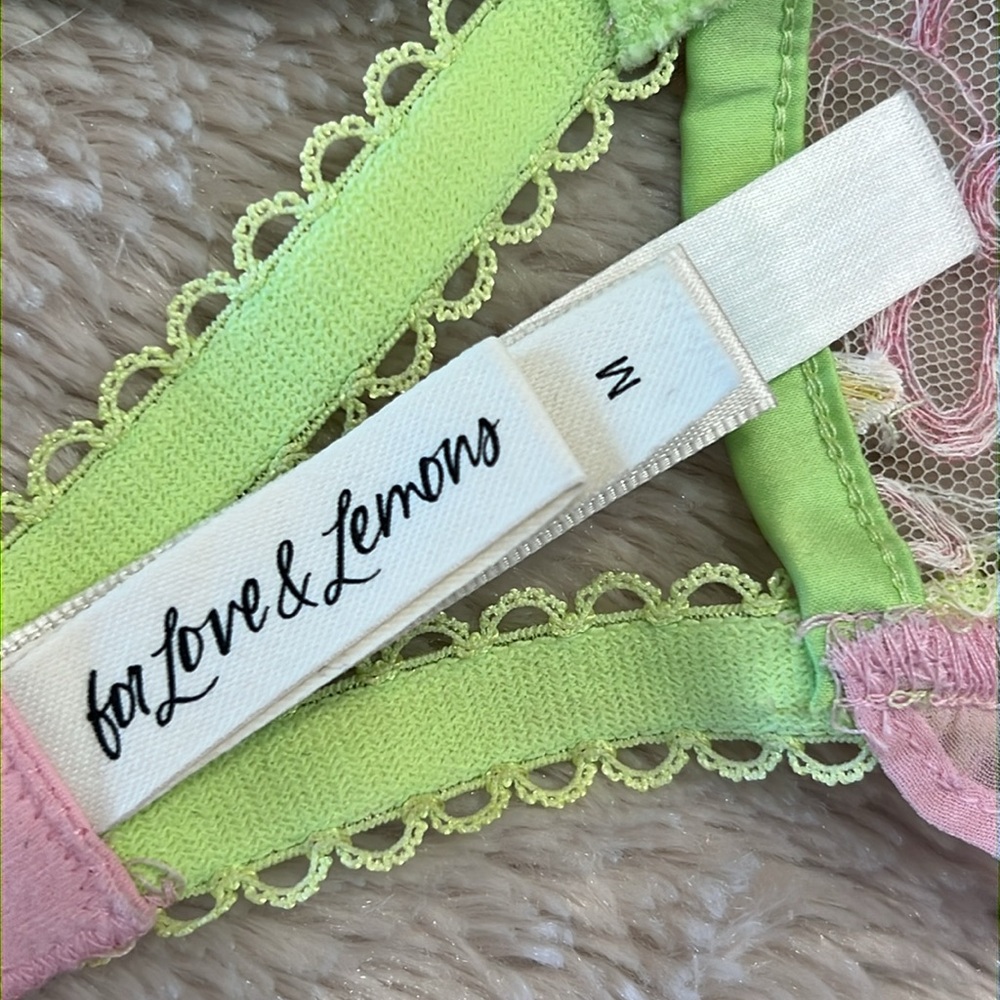 FOR LOVE & LEMONS X VICTORIA’S SECRET Sunset Butterfly Ruffle Bustier - Picture 12 of 13